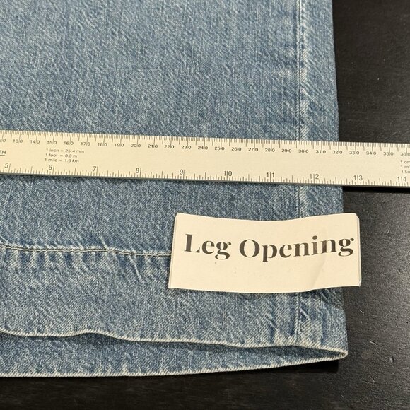 NWOT GAP High Rise Baggy Wide Leg Pull On Ultrasoft Denim Jeans Sz Medium Tall - Picture 11 of 15